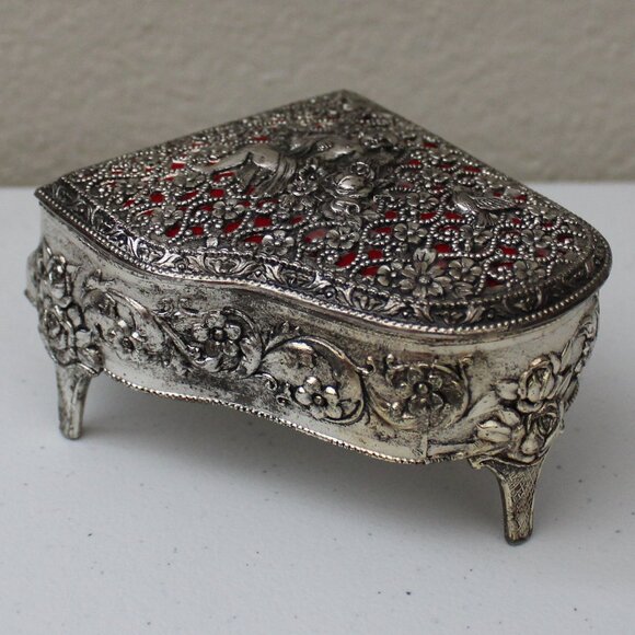 Vintage Cherub Piano Music Trinket Box - Picture 5 of 11